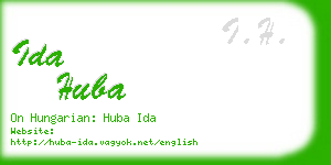 ida huba business card